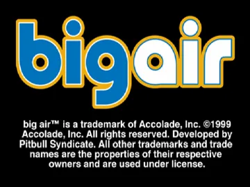 Big Air (US) screen shot title